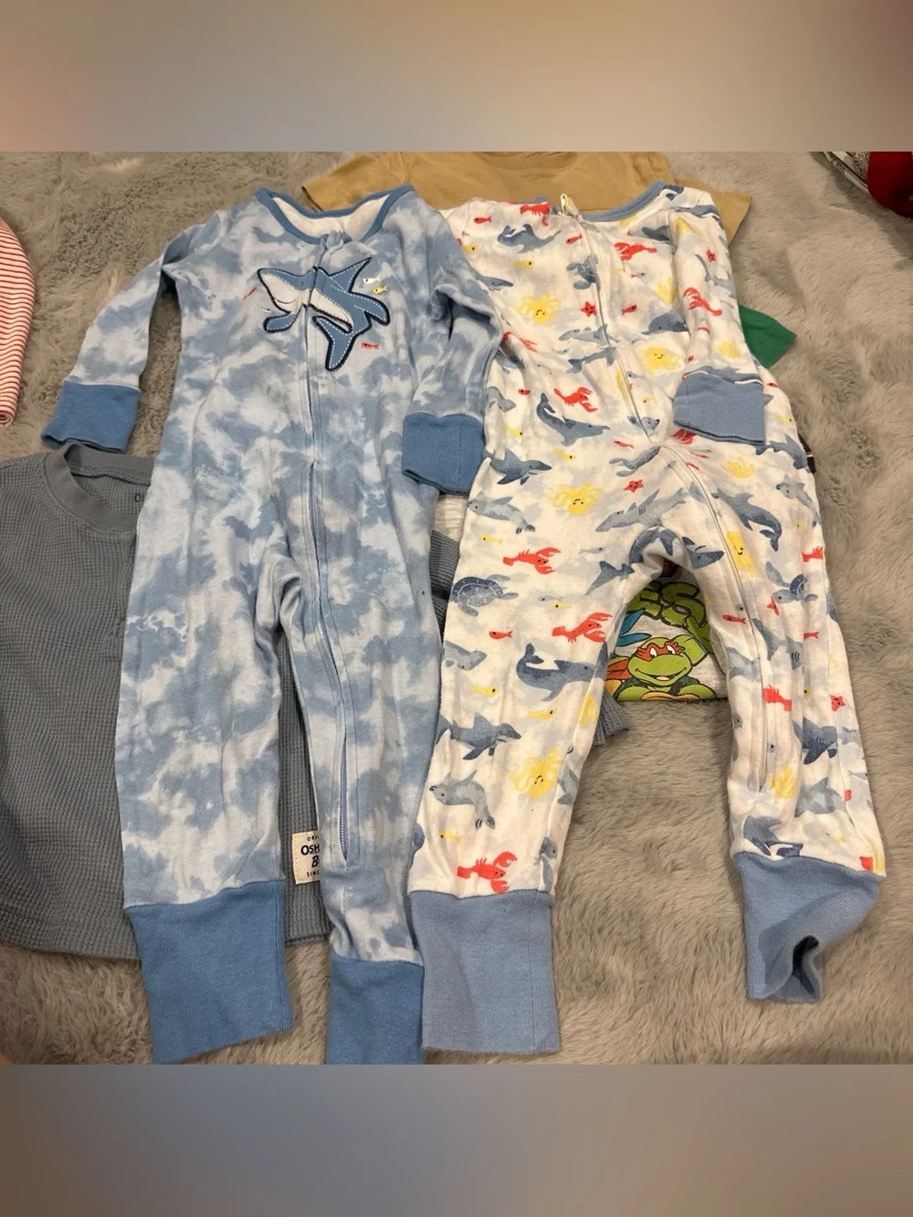 18month baby bundle Clothing Lot - Shark, Stripes & TMNT